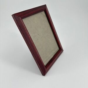 Mahogany Finish Wood Grain 5x7 Tabletop Picture Frame with Glass and Easel Back